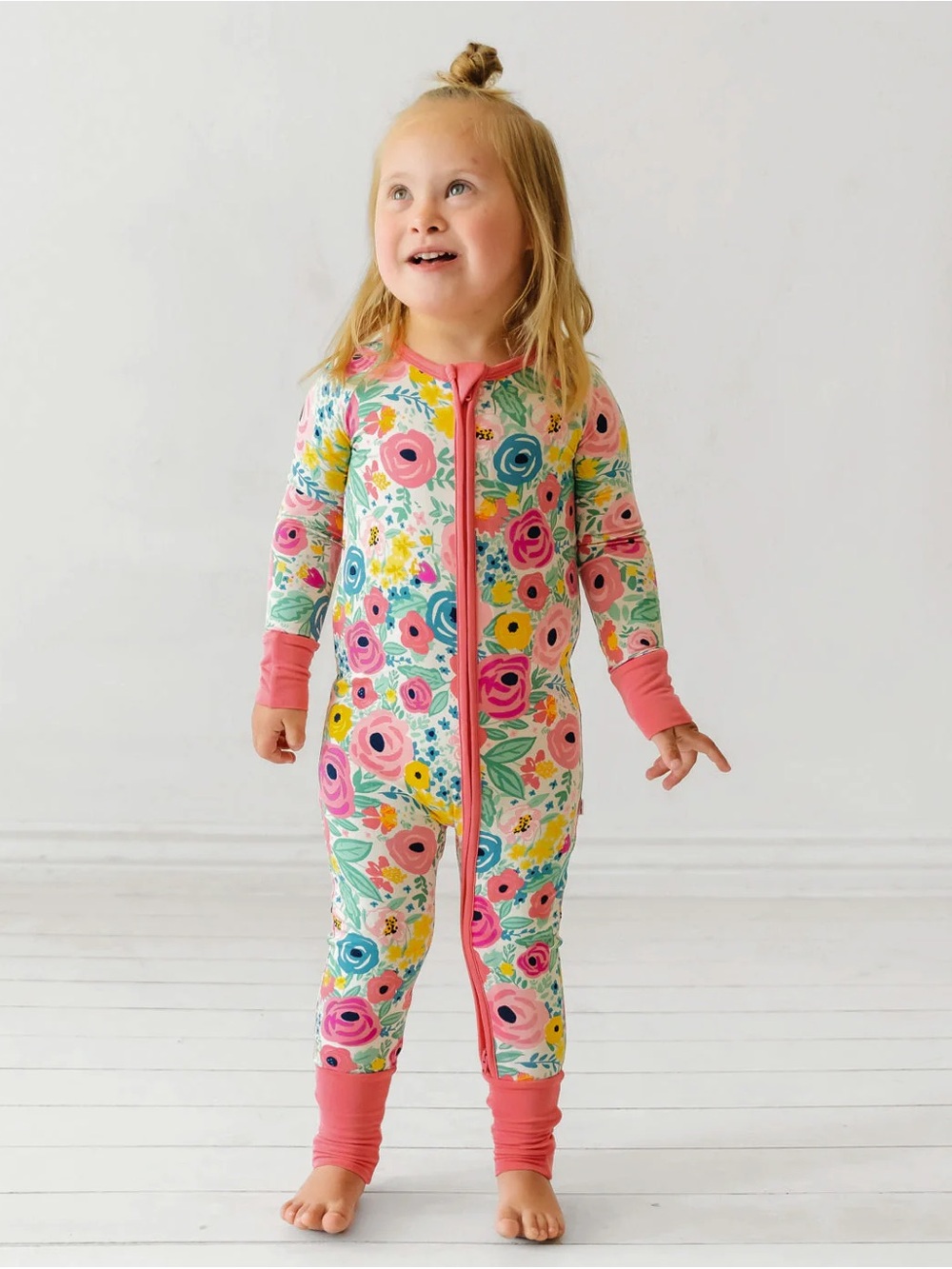Little Sleepies Secret Garden Print Zippy Pajamas 12-18 Months